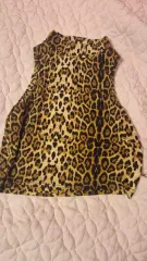 ヒョウ柄 レオパード ノースリーブ トップス