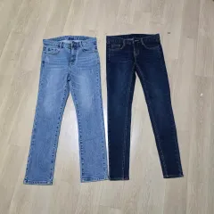 未使用) 子供 女児 スキニー デニム 2 腸