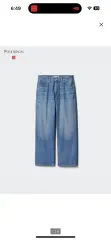 クリーム以上のもの 安い UNIQLO(ユニクロ) JW Kinloch Anderson(キンロックアンダーソン) ワイドフィットジーンズ 青