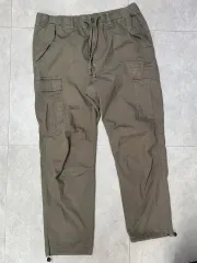 H ＆ M ヴィンテージ ミリタリー カーキ カーゴパンツ L