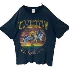 XL ギルダン オーバーサイズ ビッグプリント バンT バンド レッドツェッペリン ブラック 黒 Tシャツ レディース ユニセックス メンズ 古着 半袖 CHM