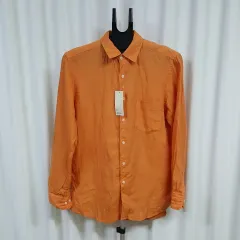 ユニクロ 新品 メンズ シャツ 100 オレンジ
