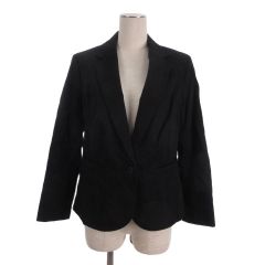 ニューヨーカー NEWYORKER テーラード ジャケット コットン 総裏 13 ブラック