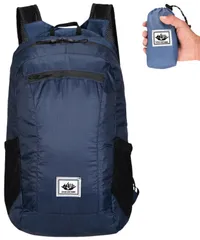 [motayu18] 使う時だけ 折りたたみ リュック 軽量 レディース 買い物 大容量 登山 防水 旅行 エコバッグ ポケッタブル (ネイビー, フリー) [ネイビー] [Free Size]