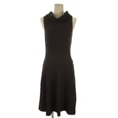 セオリー Theory ワンピース ロング ノースリーブ ブラウン 2 ■GY12