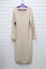 b86 ニット ロング丈ワンピース レディース66-77 /倉庫ギャラリー