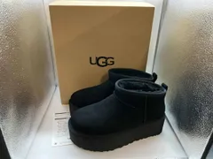 UGG アグ ショートブーツ 1135092 クラシック ウルトラ ミニ プラットフォーム ブラック US7のサムネイル