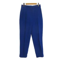 ザラ ZARA センタープレス パンツ スラックス S ブルー