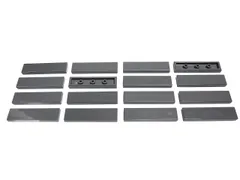 レゴ★未使用！新濃灰色の１×４タイル１６点セット