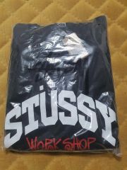 STUSSY ブラック スウェット L