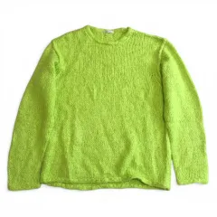 美品　希少カラー　BLAMINK　ブラミンク　r s/L HAND CNLSL ローゲージニット　ニット　セーター　オーバーサイズ　サイズF　シルク　麻　クルーネックのサムネイル