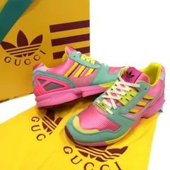 新品 定価139.700円☆GUCCI× Pink Strata 23ss ZX8000 コラボ ローカットスニーカー TORSION イタリア製 メンズ 箱付き 替え紐付 新品 定価139.700円☆GUCCI×adidas Pink Strata 23ss ZX8000 コラボ