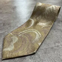 【アート柄】アート柄ネクタイ アートモチーフ シルク100% メンズ マルチカラー ゴールド ベージュ ブラウン 金色 生成り 茶色 抽象柄 ビジネスネクタイ デザインネクタイ 日本製 ジャガード織り