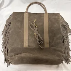 POPCORN MILANO トートバック 本革　MADE IN ITALY フリンジ　ショルダーバッグ　ブラウンのサムネイル