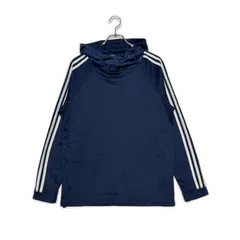 中古 メンズ アディダスゴルフ adidas GOLF パーカー L 紺 ネイビー 裏起毛 秋冬