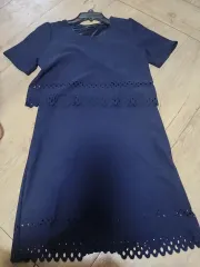 JJ JIGOTT ジェイジェイジゴット ネイビー レース ONE PIECE ワンピース 55 66