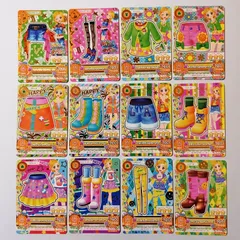 ⑩ 新条ひなき 12枚セット ロットバルトネオンショーパン ロットバルトネオンシューズ スプリングパークカーディガン サンフラワーピンクショーパン プリティバッジスカート ネオンブルーライトスニーカー ホットデニムショーパン ほか／ アイカツ！Aikatsu！