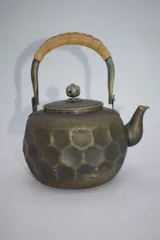茶道具 湯沸 銀色 茶道 09-9703