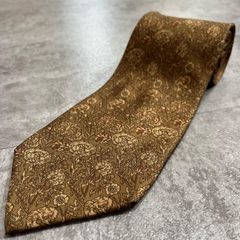 【フローラル】フローラル柄ネクタイ フローラルモチーフ シルク100% メンズ マルチカラー ブラウン ベージュ レッド 茶色 アイボリー 赤色 花柄ネクタイ ビジネスネクタイ デザインネクタイ 日本製 小紋調デザイン