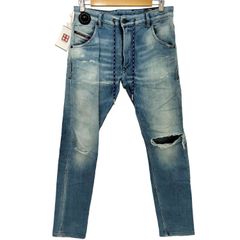 ディーゼル DIESEL 00s KROOLEY-X-T Y2K ダメージ加工 ジョグジーンズ メンズ 30