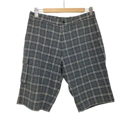 バーバリーブラックレーベル BURBERRY BLACK LABEL チェック柄 サイドポケット ウール ショーツ メンズ  79