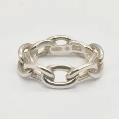 【美品】MARY QUANT　マリークワント　チェーンデザインリング　SILVER　シルバー925　10号　4.2gのサムネイル
