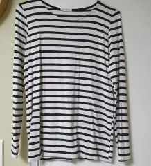 FREE レディース ストライプ ストレッチ Tシャツ