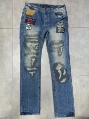 レッドペッパー ジャパンヴィンテージ パッチ ディス デニムパンツ 32