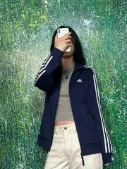 adidas(アディダス) パフォーマンス ロゴ ジャージ ネイビー 100