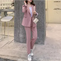 ピンク バイカラー セットアップ スーツ - 17万円台