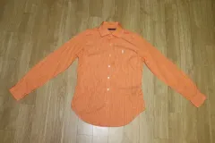 ( 66 ) ポロ/オレンジ ストライプシャツ