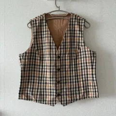 英国版 DAKS(ダックス) コットン ベスト 95 (リバーシブル)