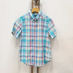 (374)POLO RALPH LAUREN ポロラルフローレン キッズ 男子児童 シャツ チェック柄 10-12