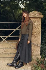 ザラ Z1975 デニム ラップスカート (XS タグ付き 新商品)