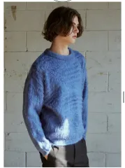 (ユニセックス/新品)ノードU ブラッシュ ニット Tシャツ ブルー M 59,000ウォン