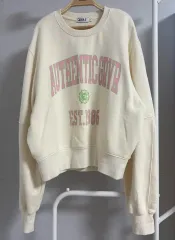 1回着用 グローブ AUTHENTIC SWEAT SHIRT スウェット クリーム
