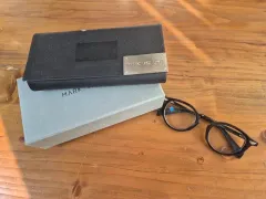 インハㅡマークボール ハリーソン 黒 ウェリントン メガネ MOSCOT(モスコット) レムトッシュ x