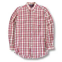 ノーティカ チェック ワンポケット コットン 長袖 シャツ M