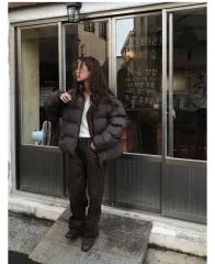 一つ ダーク レオパード パンツ S