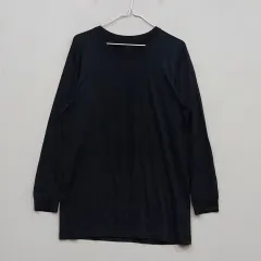 状態優秀 UNIQLO ユニクロ レディース 110 Tシャツ 春秋 ブラック 75690