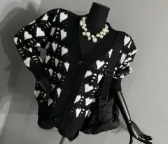 ハートニットカーディガン/ニットカーディガン/カーディガン