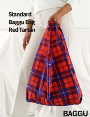 BAGGU バクー 赤 タータン スタンダード サイズ-ブランド新品