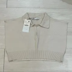 ZARA(ザラ) ／ ニット カラー Tシャツ タグ O )
