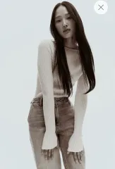 H ＆ M リブ ボートネック トップス