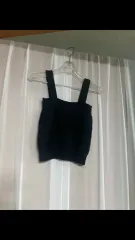 黒 ニットビスチェ