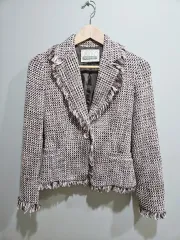 1+1 CECIL McBEE ) ピンク ツイード ジャケット