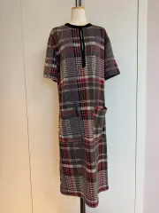 ZARA(ザラ) zara チェック ロング丈ワンピース