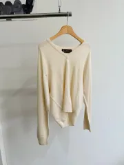 JOHN SMEDLEY アイボリー Vネック (Made in England)