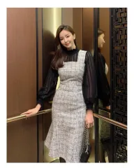 I AM MARI ベーラエル ビスチェ ツイード ワンピース ゲストルック デートコーデ オフィスルック