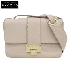 JIMMY CHOO ジミーチュウ REBEL GRC レザーショルダーバッグ レディース ベージュ
